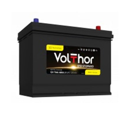 Акумулятор легковий VOLTHOR 6СТ-70(0) (680А) JIS EFB STOP&GO 12B, 70Ah, 680A, плюс зправа (R+) EFB 259X173X220 мм